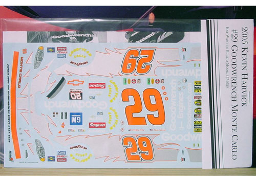 #29 Goodwrench Kevin Harvick 2005 JWTBM